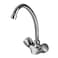 Geepas Gsw61024 Centre Hole Basin Mixer Made Of Strong And Durable Solid Brass, Square Bathroom Taps With Independent Hoses Made For Hot And Cold Water