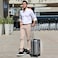 Biggdesign Ocean Suitcase Luggage, Hardshell Luggage with Spinner Wheel, Travel Suitcase, Lock System, Lightweight, Gray, Medium, 24 Inch