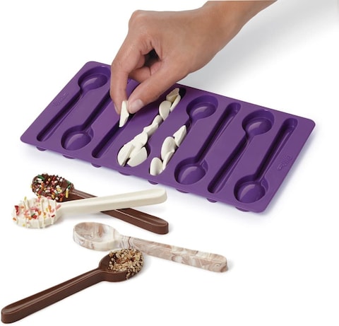 Wilton Silicone Spoon Mold, Purple