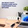 Power Extension Cord with 10 Power Sockets and 6 USB ports - Smart Power Strip  Extension Plug with Surge Protector - Charging Socket with 2m long Extension Cord