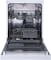 Sharp 12 Place Settings Free Standing Dishwasher, QW-MB612-SS3, Steel, 6 Programs