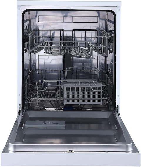 Sharp 12 Place Settings Free Standing Dishwasher, QW-MB612-SS3, Steel, 6 Programs