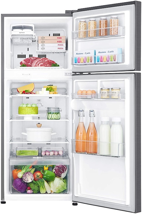 LG 234L Net Capacity Top Mount Refrigerator With Smart Inverter Compressor Shiny Steel GR-C345SLBB