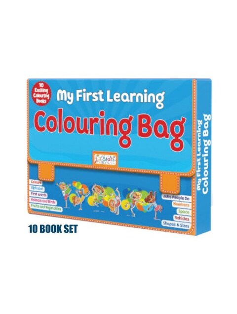 My First Learning Colouring Bag - Set of 10 Exciting Colouring Books
