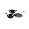 G- Happy Home Cookware Set - 3PCS (Roti Tawa 25cm, Fry Pan 24cm, Deep Kadahi 24cm)