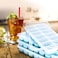 Generic New Environmentally Friendly Silicone Plastic Ice Cube Mold 14 Squares Ice Making Container 4-Pieces Blue