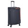 Eminent Expandable Luggage Trolley Bag Soft Suitcase for Unisex Travel Polyester Shell Lightweight with TSA lock Double Spinner Wheels E765SZ Medium Checked 24 Inch Black