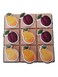 Wooden Creative Tic Tac Toe Board  Game Fruits Matching 
