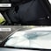 Windshield sun shade foldable umbrella with premium brown Leather bag , front reflective &amp; protector sunshades cover Easy to Store &amp; Use car accessories , Keeps Vehicle Cool suits all vehicles
