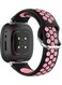 Fitme Replacement Band For Fitbit Versa 3/Sense, Black/Pink