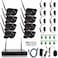 Tomvision - 8Channel Black Case Wireless KIT Surveillance System Security Full HD 1080P/2.0MP IP Camera 8pcs Outdoor WIFI Security Waterproof IP66 Camera with Night Vision and P2P