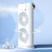 Misting Fan, Table Fan with 7 Beautiful Colors, Evaporative Fan with Timer, USB Portable Air Conditioner Fan, Air Cooler Desktop Fan, 3 Speeds, Adjustable Head Rotatable for Home Office