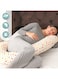 Moon Full Body Pregnancy Pillow, Maternity Pillow Support For Back, Belly |100% Cotton Removable And Washable Cover