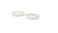Side plate, leaf patterned white/green17 cm,2pack