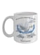 muGGyz Printed Ceramic Coffee Mug White