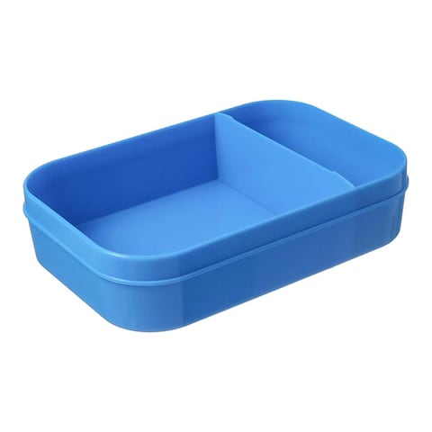 M-Design Lunch Set - 1.1L Lunch Box with 500ml Water Bottle and 3-Piece Cutlery Set - Blue