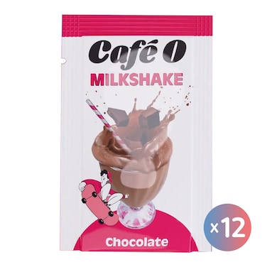 كافيه أوه ميلك شيك شوكولاتة - 36 جرام - 12 كيس