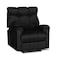 In House Velvet Rocking Recliner Chair - Black - AB011