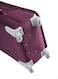 Senator Soft Shell Medium Checked Luggage Trolley For Unisex Ultra Lightweight Expandable Suitcase With 4 Wheels LL003 Purple