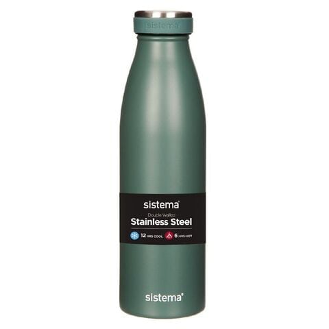 Sistema Stainless Steel Water Bottle D-Green 500Ml