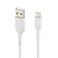 Boost Charge Braided USB-C To USB-A Cable, 2M, White