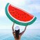 HEXAR&reg; Inflatable Pool Float Water Floating Hammock Swimming Pool Beach Floats Swimming Party Toy Summer Pool Raft Big Swimming Floating Bed/Air Mattress Swimming Float - WATERMELON