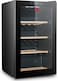 Hoover Beverage Cooler, 34 Bottles, External LED Touch Control, Wooden Racks, Double Glazed UV Protection Door, Single Temperature Zone, Freestanding Wine Fridge With Interior LED Light, HWC-H34-B
