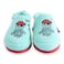 Milk&amp;Moo Kids House Slippers Sailor Octopus, Washable, Indoor, Soft and Absorbent Towel Fabric, Embroidered Animal Design, For Girls and Boys, Non-Slip, Elastic Band, 4-5 Year Old, Turquoise