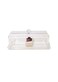 Lihan Rectangular Cake Tray, Cake Plate Dish With Acrylic Display Cover Lid, Dessert Holder Tray, Cake Stand, Acrylic Grain Rectangle Cake Platter With Acrylic Cover, Pastry Base