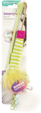 Buy Smartykat Silly Swinger Feather And Catnip Wand Cat Toy in UAE