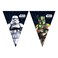 Star Wars Galaxy Themed Triangle Paper 9 Flag Banner Multicolour 2.3m