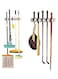 Generic - Mop And Broom Holder Wall Mount White 45X6X7.5Centimeter