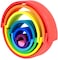 Aiwanto 12 pcs Wooden Rainbow Stacking Game earning Toy Educational Toys Kids Baby Toddler