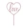 Rose Gold Acrylic &#39;Love&#39; Cake Topper