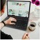 keyboard Case Compatible with Samsung Galaxy Tab S6 Lite 10.4'' Soft TPU Back Cover Wireless Bluetooth Keyboard Case Cover For Galaxy Tab S6 Lite, Black