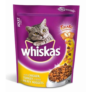 Whiskas Chicken And Turkey Meaty Nuggets Adult Cat Food 1Kg