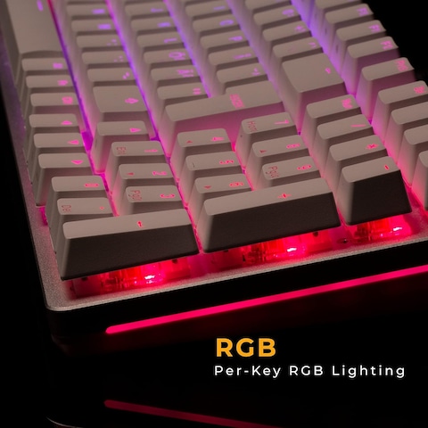 Glorious Gaming Keyboard - GMMK 2 - TKL Hot Swappable Mechanical Keyboard, Prebuilt, Red Switches, Wired, TKL Gaming Keyboard, Compact Keyboard - Full Size Keyboard (Pink Keyboard)