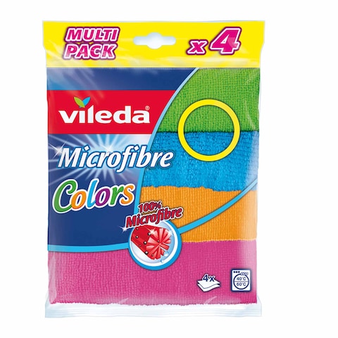 Vileda Microfiber Cleaning Cloth Set - 4 Pieces