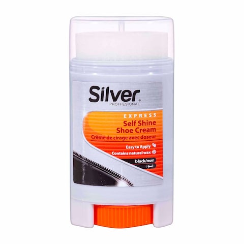 Silver Shoe Polishing Cream - 40 ml - Black