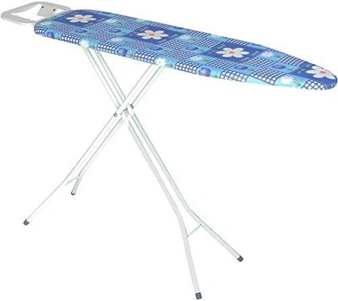 Asia Iron board multi color, Adjustable Height, T-Leg Foldable, with floor protecting tip, Compact design  wood ironing board (48 X 13 inches)