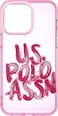 CG Mobile USPA PC/TPU Transparent Case With Graffiti Logo Lightweight/Stylish/Classic/Bumper Protection/Scratch Resistant/Classy Compatible With iPhone 14 Pro Max 6.7" (Pink)