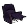 إن هاوس كرسي استرخاء هزاز ودوار منجد بالمخمل - بنفجسي غامق - NZ120
