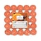 Aladino Orange And Chocolate Scented Tealights Orange 25 PCS