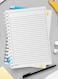 Lowha Spiral Notebook With 60 Sheets And Hard Paper Covers With Colored Circles Design, For Jotting Notes And Reminders, For Work, University, School