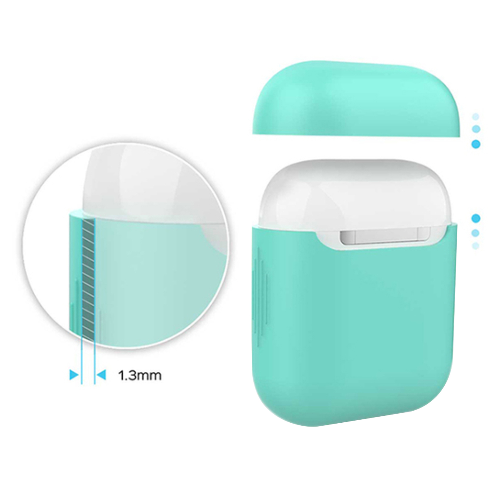Promate AirCase Ultra Lightweight Protective Airpods Case Green