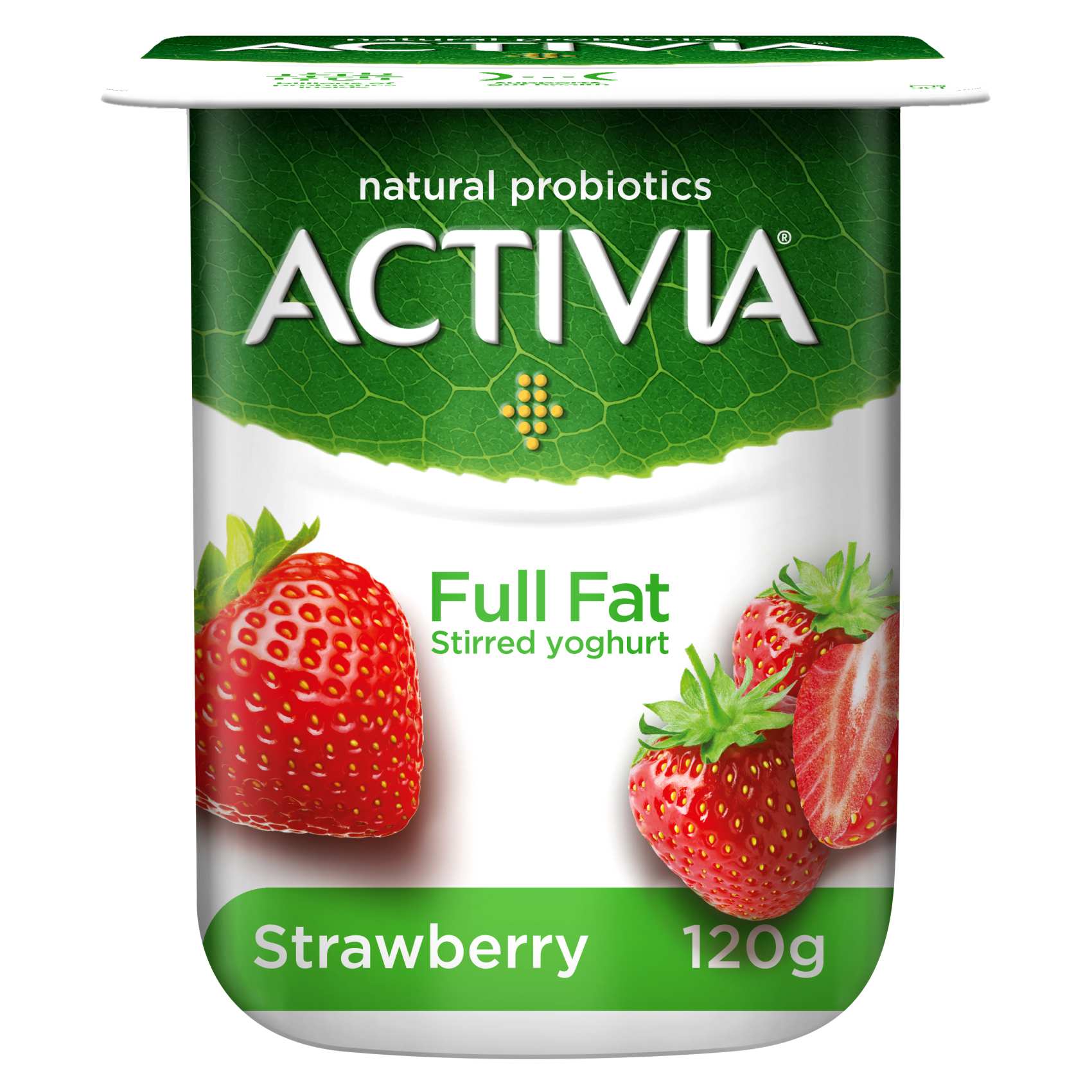 Activia Full Fat Strawberry Stirred Yoghurt 120g