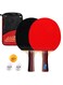 Generic 6-Piece Table Tennis Racket Set 28.0x17.5x2.5cm