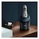 Braun Series 9 Wet &amp; Dry Electric Shaver Special Edition With Clean Charge Station Leather Travel Case + Ccr 2, Silver (9390VS CCR)