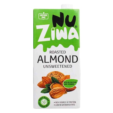 Nuziwa Almond Milk Unsweetened 1L  - Non Dairy