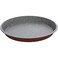 Generic Tognana Porcellane W444426Ggbo Oven Round Carbon Steel Cake Baking Tray, Oven, Round, Grey, Red, Carbon Steel, Enamel